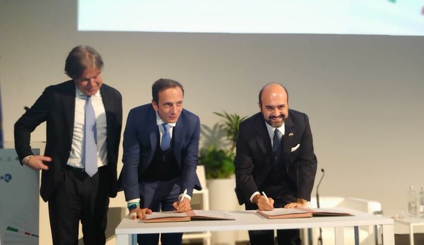Massimiliano Fedriga e Andrea Gumina, rispettivamente in rappresentanza delle Regioni e del Transatlantic Investiment Committee (TIC).